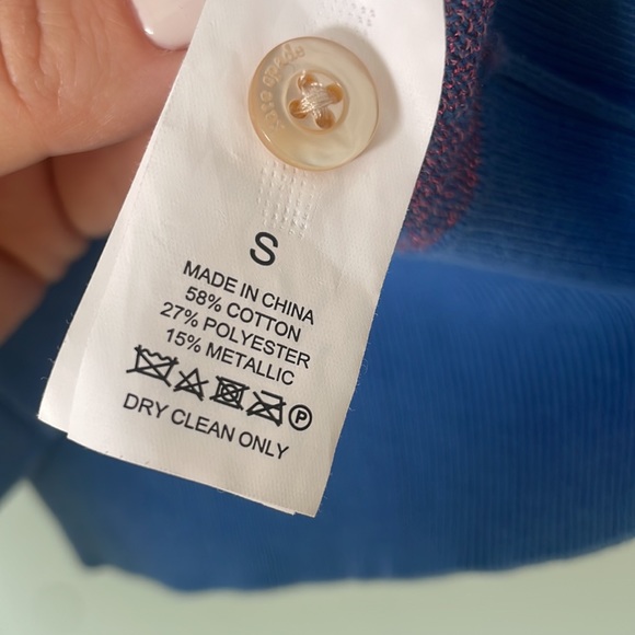 Kate Spade New York Patterned Knit Polo Top – Size S - Picture 7 of 7